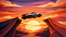 Strategic Aerial Stunts in Ramp Car Games: GT Car Mastery header
