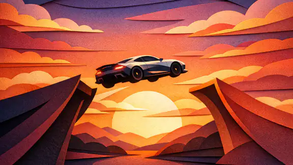 Strategic Aerial Stunts in Ramp Car Games: GT Car Mastery header