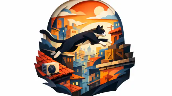 Cat Parkour - PK Sprint: Acrobacias Felinas en la Ciudad header