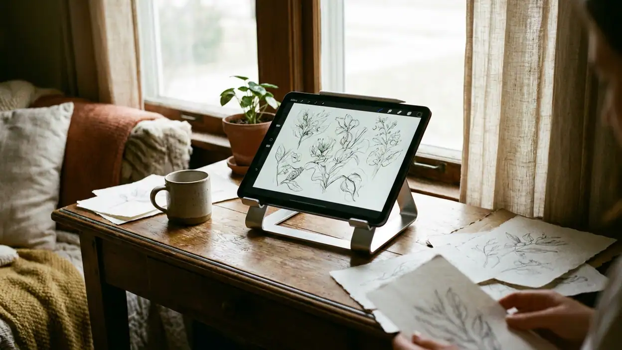 PENUP funciona mejor como plaza tranquila para dibujar que como red social