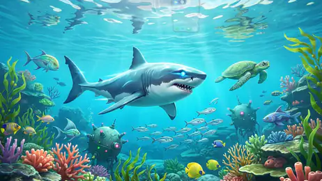 Hungry Shark Evolution trasforma ogni nuotata in una corsa tra fame e pericoli