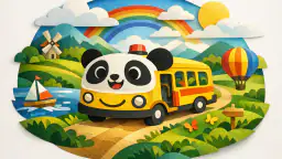 ベビーパンダのスクールバス: 子どもの学びを楽しくする冒険 header