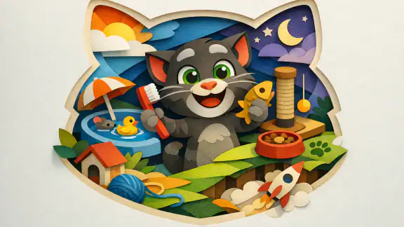 Waarom My Talking Tom 2: Pet Game Jong en Oud Blijft Boeien header