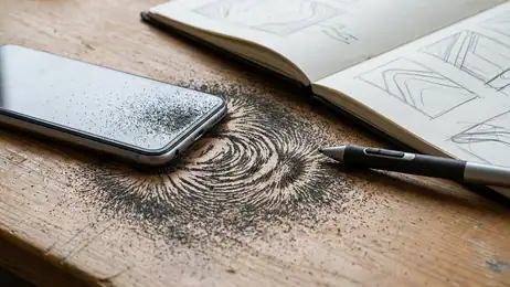 Sketchbook no celular: como o design orienta cada traço